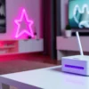Wireless broadband router on a table at home
